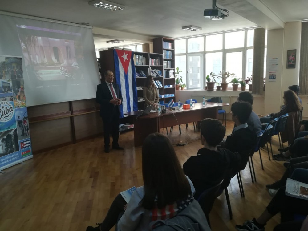 İsrail və Kubanın böyük elçiləri ATMU-da olublar - FOTOLAR